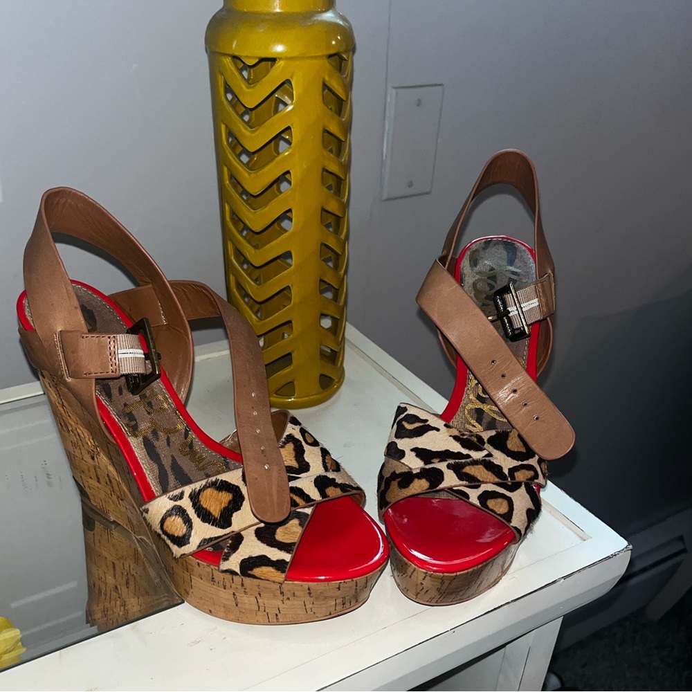 SAM EDELMAN Sasha Platform Wedge Sandals